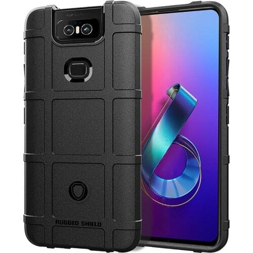 Rugged Shield Armor Shockproof Case For Asus Zenfone 6 ZS630KL 6Z Zenfone 6 2019 Soft TPU Silicone Back CoverCoque Fundas