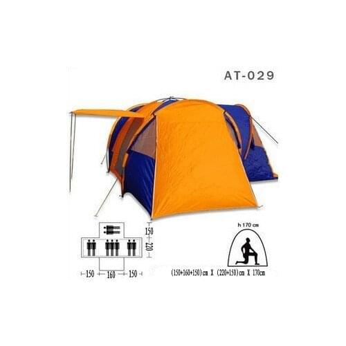 Luxury tent for 8-9 persons Three-bedroom and one-living tent Multi-person tent Earthquake emergency eaves tent