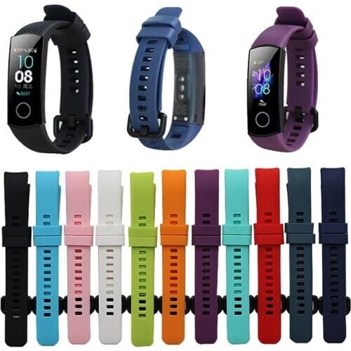 Silicone Wrist Strap For Huawei Honor Band 4 5 Smart Accessories Wristband Strap For Honor Band 5 Bracelet