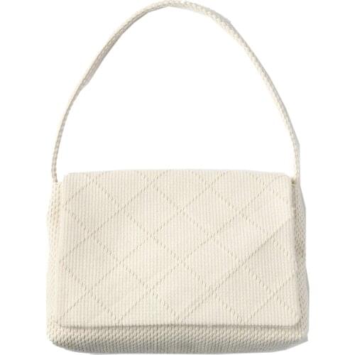 Luxury Womens Shoulder Bags Weave Woolen Flap Bag For Women 2021 New Brand Designer Handbags Thick Chain Crossbody Bags Female