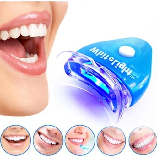 Dental Tooth Whitener Device Kit with Led Light Machine Equipment Whiten Mouth Tray Teeth Whitening Strips Gel Lamp Bleach