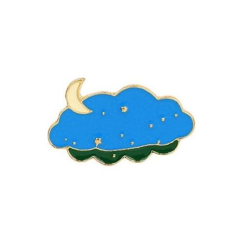 Night sky in summer brooches for women enamel pins broches Birthday gifts jewelry shirt bag lapel pin