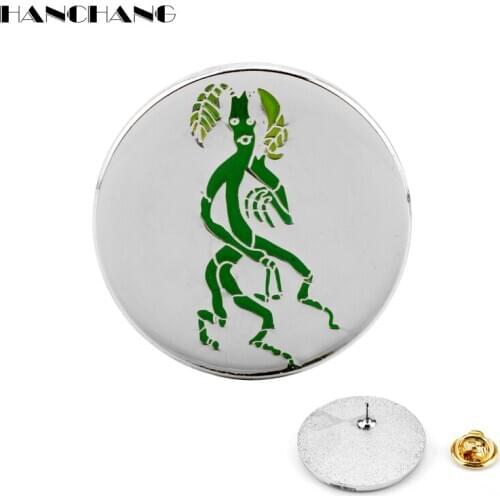 Fantastic beasts and where to find them Bowtruckle Brooch Pin Round Button Badges Brooches for Women Men Jewelry broche Gift