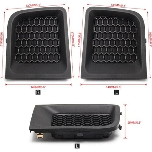 1 Pair Car Front Bumper Grille Bezel Lower Bumper Grill Cover For Jeep Renegade 2015-2017 Auto Replacement Accessories