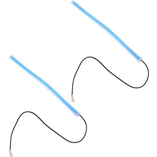 1 Pair Universal Silcone 12V LED Car Van Trunk Turn Signal Daytime Running Light Lamp Flexible Strip Decoration