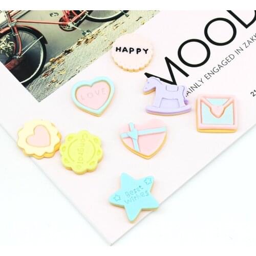 10pcs Mixed Candy/Dessert Polymer Clay Accessories Figurines DIY Craft Miniatures Toys Patch Arts Material Slimes Filler Toys