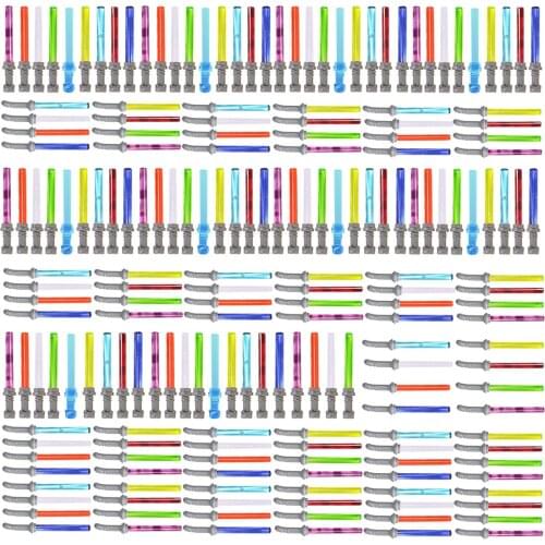 170Pcs 2-Style Custom Sci-fi Style Building Block Sword Figure Weapon Kit(Compatible all small particle building blocks figures)