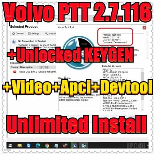 2021 NEW Premium Tech Tool PTT V2.7.116 VCADS Development installed ready on Virtual Machine for unlimited use