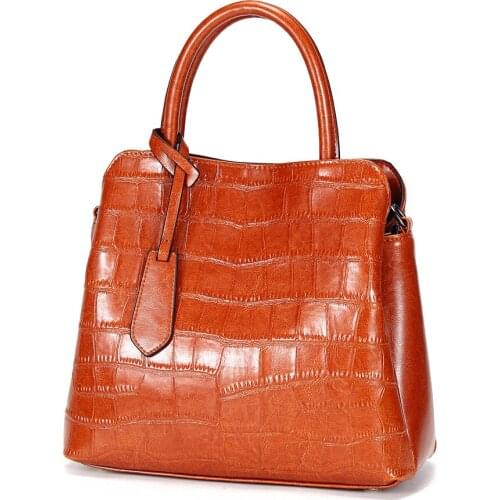 2021 High Quality Ladies Handbags Cow Leather Women Messenger Bags Crocodile Female Crossbody Shoulder Hand bags For Women