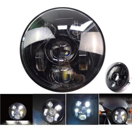 Motorcycle accessories 5.75" Headlight Led Motorcycle 5 3/4" Led Headlights Grill Cover Kit for motor Sportster 883 XL1200 Iron