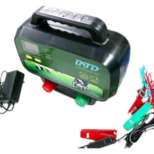 2 J 20km Electric Fence Energiser Shepherd Charger High Voltage Pulse Controller for Poultry Livestock Animals Multi Powered