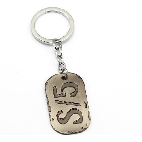 GANGSTA Keychain 2017 Anime Nicolas Brown Dog Tag Cool Key Ring Holder For Mens Boys Chaveiro Accessories