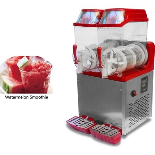 Commercial slush ice making machine/ snow melt making machine with two tanks