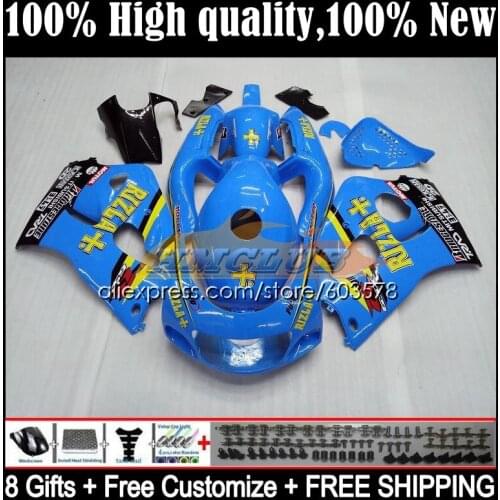 Body For SUZUKI SRAD GSX-R600 GSXR 750 600 0CL.5 GSXR750 96 97 98 99 00 GSXR600 1996 1997 1998 1999 2000 Fairings RIZLA blue