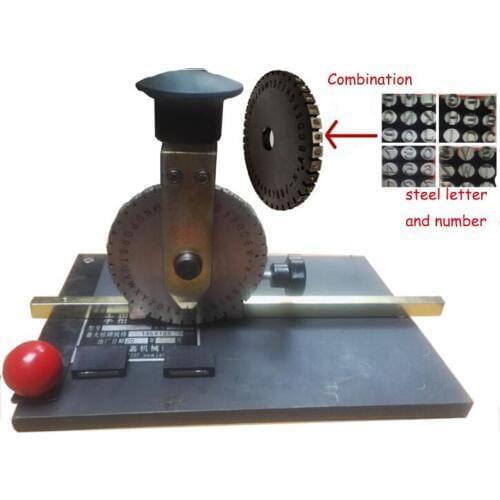 Metal Plate Printer Marking Machine Handheld Signage Machine Manual Steel Alphanumeric Alphabet Marking JTK-508