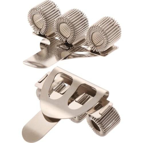 Notebook Metal Spring Pen Holder With Pocket Clip pencil holder portapenne pen stand Elastic Loop office accessories