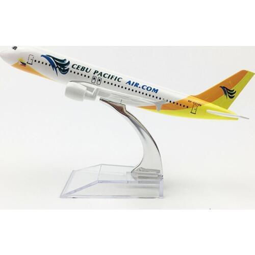 1/400 Scale Alloy Airplane Airbus 320 A320 CEBU PACIFIC Airline Air Passenger Plane Model Diecast Aircraft Collections Toys