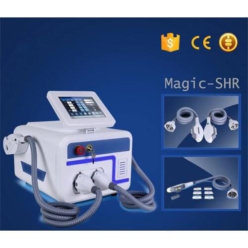2021 New products Portable 2 in 1 double handle shr e-light ipl multifunction machine for salon