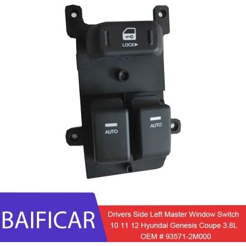 Baificar Brand New Genuine Drivers Side Left Master Window Switch 935712M000 For Hyundai Genesis Coupe 3.8L 2009-2012