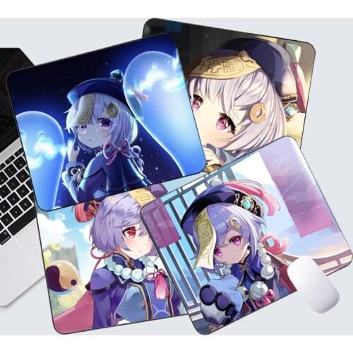 Qiqi Genshin Impact Mouse Pad Gaming Carpet Desk Mats Mouse Mat Office Laptop Mouse Mat Anti Slip Deskpad
