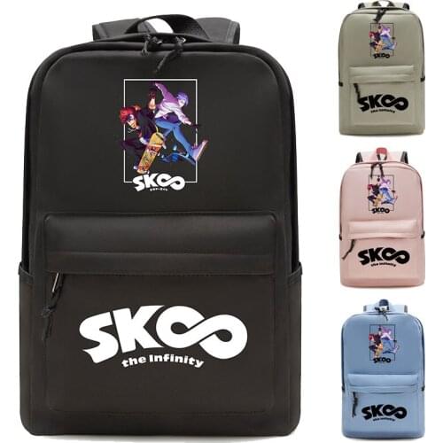 Anime SK8 the Infinity Backpacks Men Women Rucksack Teens USB Bookbag SK8 School Bag Travel Knapsack