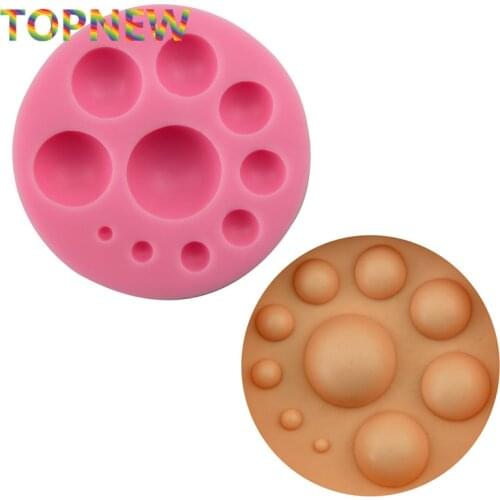 New Arrival Half Round Balls Silicone Cake Cookie Decoration Mold Candy Chocolate Fondant Pudding Biscuit Mould C3063