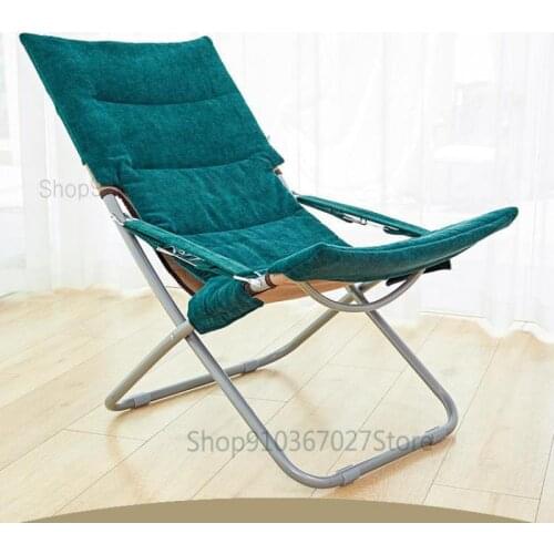 Recliner Folding Nap Chair Office Lunch Break Bed Portable Folding Pregnant Woman Chair Lazy Back Recliner