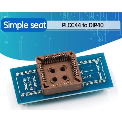 PLCC44 to DIP40 EZ USB Universal Programmer IC Adapter Tester Socket for TL866CS TL866A EZP2010 G540 SP300