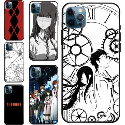 Steins Gate Phone Case For iPhone 12 11 Pro Max XS XR X 5S 6S 8 7 Plus SE 2020 12 mini Protect Cover