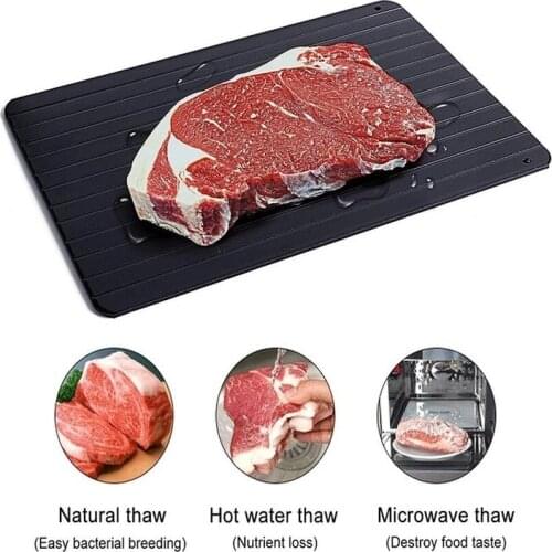 1 Pcs Quick Defrost Tray Quick Defrost Frozen Food Meat Fruit Quick Defrost Plate Thaw Tray Master Kitchen Gadgets