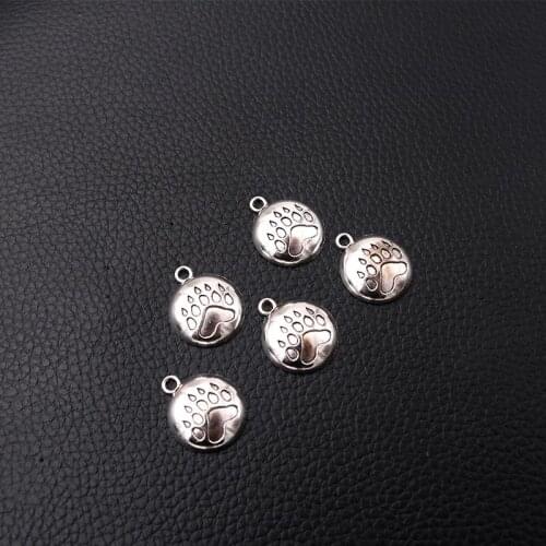 12pcs/lot Silver Plated Charm Metal Pendants DIY Necklaces Bracelets Jewelry Handicraft Accessories 20*17mm P118
