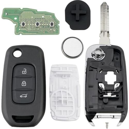 433MHz 3 Buttons Car Remote Key with PCF7961M 4A Chip and Blade Fit for Renault NEW