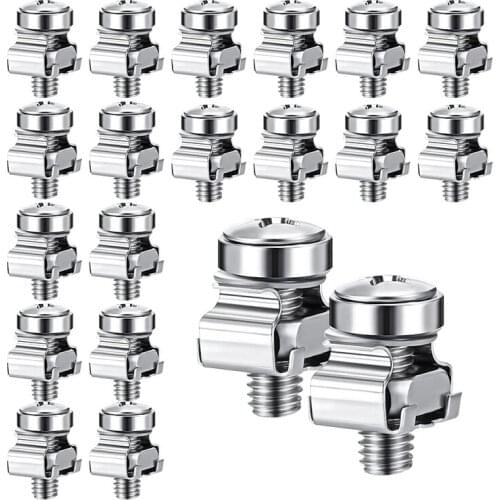 50 Sets M6 Rack Screws Set 20Mm Screws And Cage Nuts Rack Mount Screws And Square Insert Nuts Server