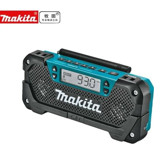 Makita 10.8V 12V Radio MR052 cordless Portability LCD RM02 Slide AM/FM Compact Job Site 10 Preset FM/AM button BODY ONLY
