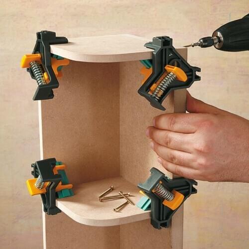 Woodworking Right Angle Fixing Clip 90° Fixer Right Angle Clip Frame Clip DIY Spring Clip G Clip Quick Clamp