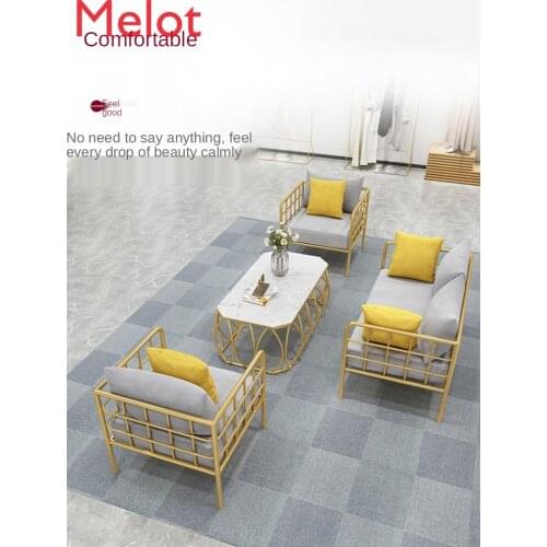 Clothing Store Sofa Iron Simple Womens Clothing Studio Barber Shop Small Sofa