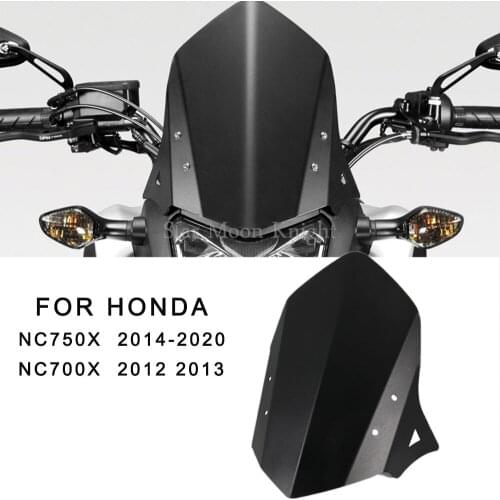For Honda NC700X 2012 - 2013 NC750X 2014 - 2020 Motorcycle Accessories Windscreen Windshield Deflector Protector Wind Screen
