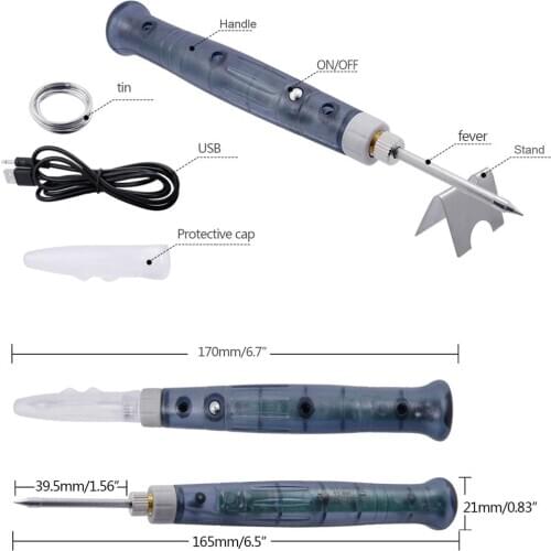 5V 8W USB Powered Electric Soldering Iron Solder Pen Welding Gun Hand Tools Kit Fast Heating Outdoor welding tools