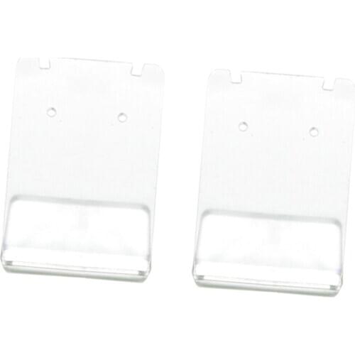 2 PCS Earrings Jewelry Show Case Plastic Holder Rack Clear Acrylic Ring Earring Holder Rack Jewelry Holder Stand