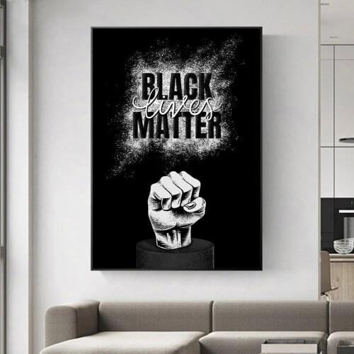 Canvas Paintings Black Lives Matter Wall Art PrintPosters and Prints Modern Art Pictures Living Room Decor Cuadros