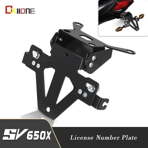 For Suzuki SV650 X SV650 SV 650 ABS 2015-2021 SV650X SV 650 X 2018 2019 2020 2021 Motorcycle License Plate Bracket Holder Parts