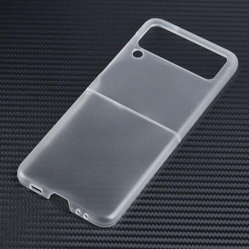 Matte Phone Case for Samsung ZFlip3 Case Translucent Matte for Galaxy ZFLIP3 Samsung Conque Transparent PC Back Cover