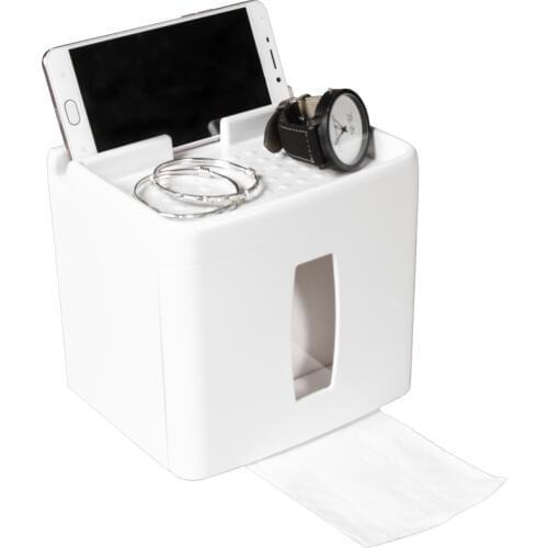 BF040 Multi-function Toilet paper holder, waterproof paper towel box in toilet, free punching paper box tissue box 17*13cm
