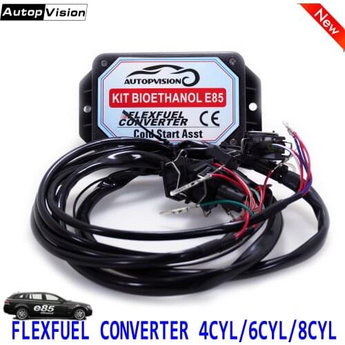 E85 4cyl 6cyl 8cyl Auto conversion kit Flex Fuel ethanol alternative fuel with Cold Start Asst.connectors available for EV1, EV6