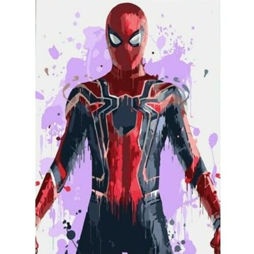 Painting By Numbers Dropshipping Wolf And Painted Girl Figure DIY Decor Posters and Prints Modern Living room Artwork Picture