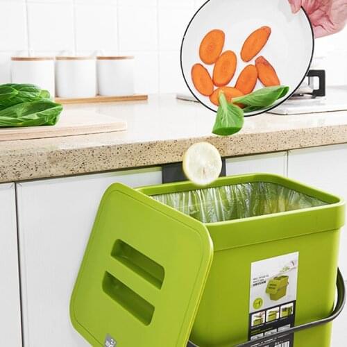 Bathroom Wall Mounted Trash Can Kitchen Waste Bin Living Room Dustbin Toilet Trash Cans Bedroom Garbage Bucket Nordic Style