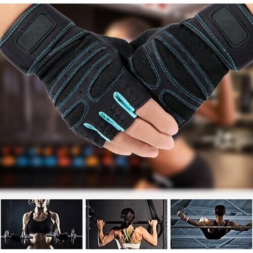 Outdoor Sports Gloves Half Finger Palm Exercise Dumbbell Fitness Professional Fitness Gloves Power Weight Lifting Unisex Workout
