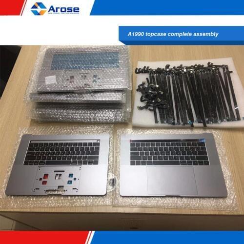 A1990 palmrest assembly A1990 top case silver gray 661-10345 MR942LL/A for macbook pro A1990 topcase complete assembly