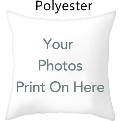 Custom Cushion Cover Photo Customized Throw Pillow Home Decorative Linen Printing Pillowcase Sofa Cushion 45*45CM