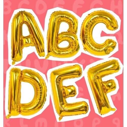 Happy Birthday Balloons 1pcs 16inch A-Z Letter Foil Ballons Wedding Party Decoration Kids Toys Baby Helium Air Balloon Supplie